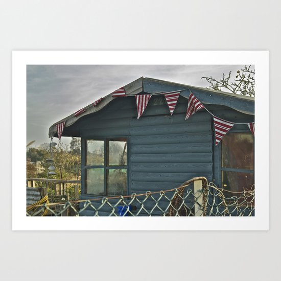 English Allotment Art Print