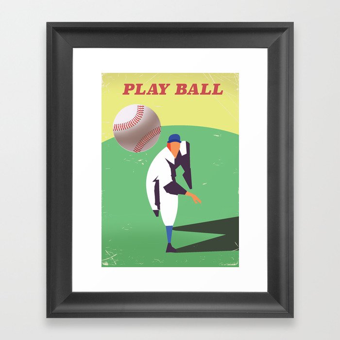 Play Ball Framed Art Print
