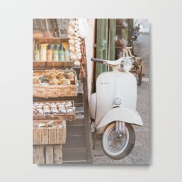 Italian Mix & Match Photo Art Series | Vintage Vespa in Italy, Amalfi Coast Metal Print | Europe, Italian, Positano, Film, Vintage, Color, Coast, Photo, Italia, Digital 