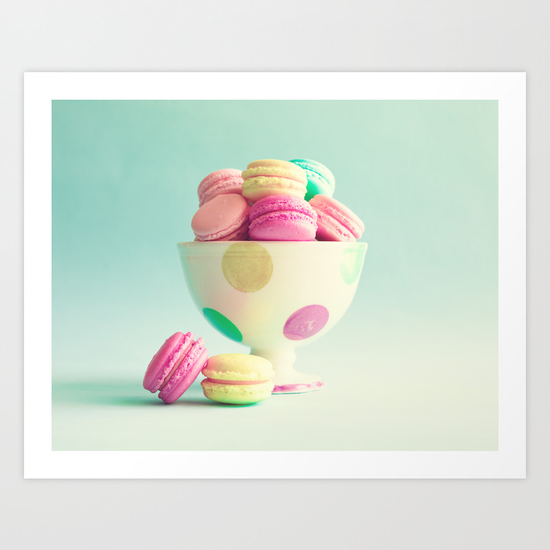 Macarons Macaroons Bowl Pop Art Art Print By Andreka Society6