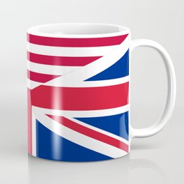 American and Union Jack Flag Mug