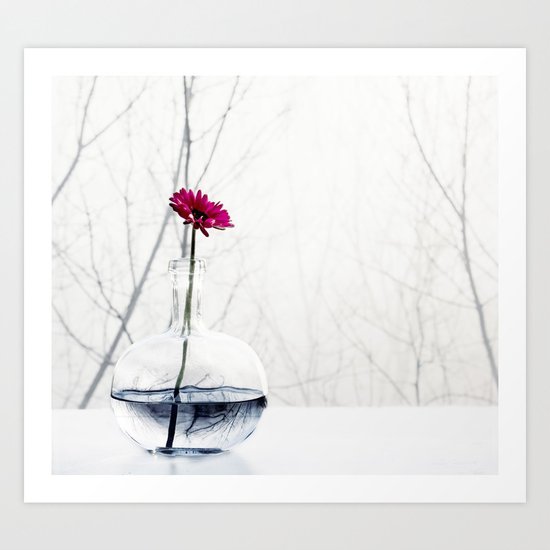 red flower Art Print