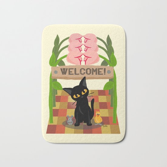 Welcome!! Bath Mat