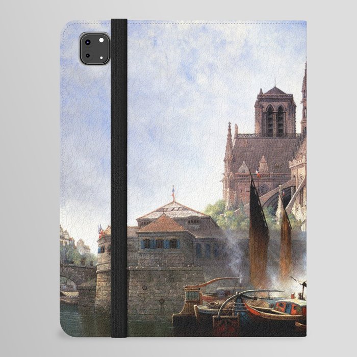  Notre Dame Paris - Edwin Deakin iPad Folio Case