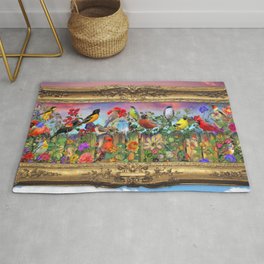 Birds and Blooms Rug
