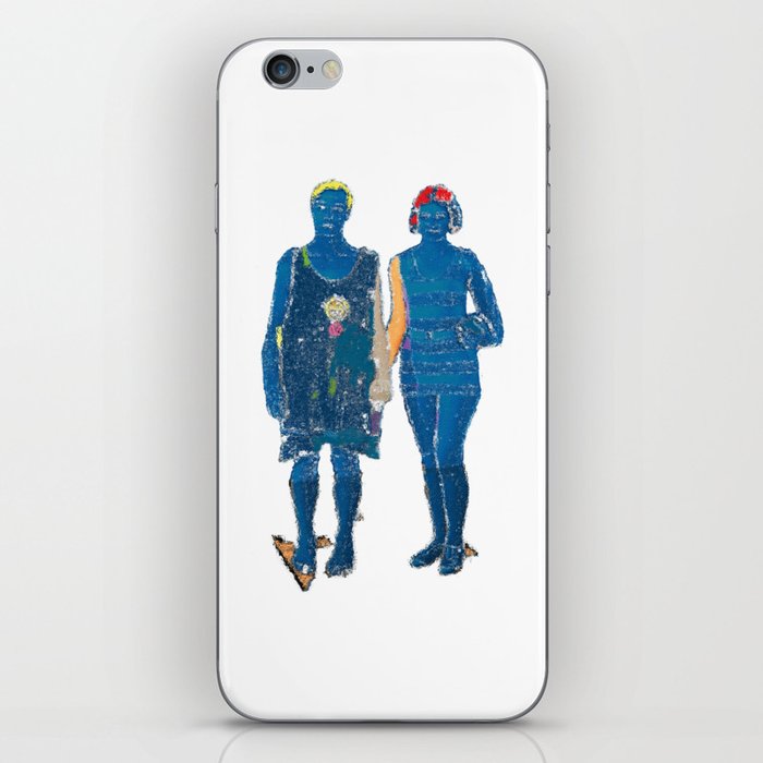 Boy and Girl from Mumu (Blue) iPhone Skin