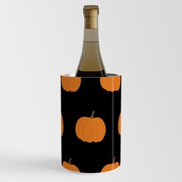 Seamless Pattern with Pumpkins. Halloween Background.  Wine Chiller
