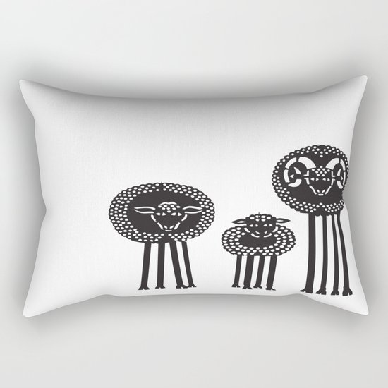 Long-Legged Sheep Rectangular Pillow
