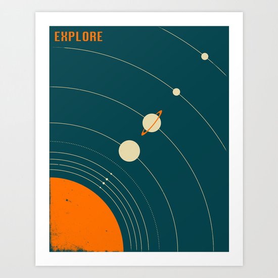EXPLORE Art Print