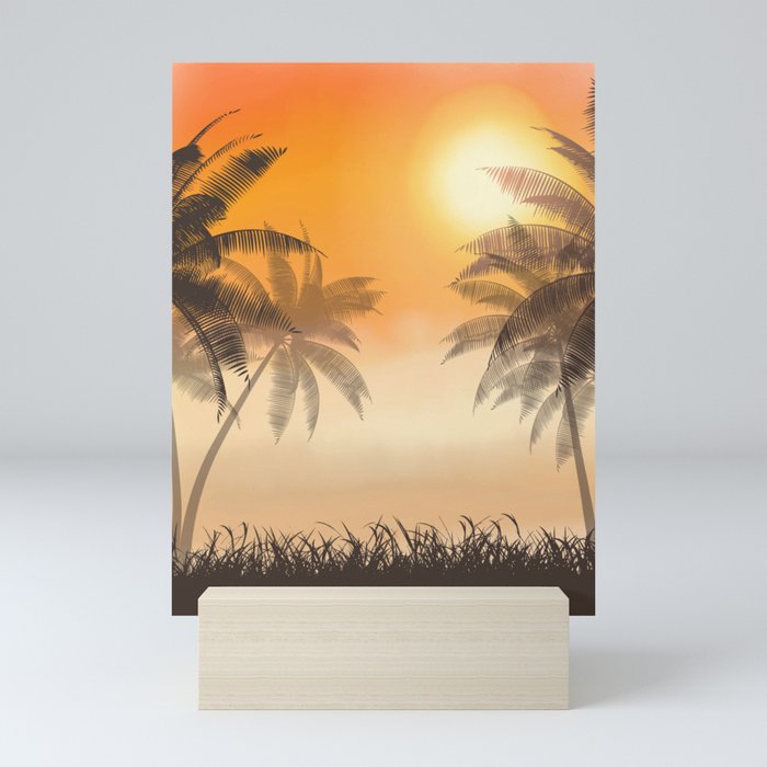Palm trees Mini Art Print