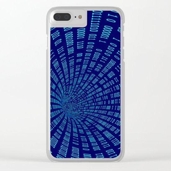 Data stream Clear iPhone Case
