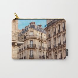 Paris streets, architecture photography, buildings prints, rues de Paris, City of Love Carry-All Pouch