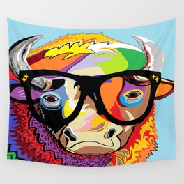 Hipster Bison "Buffalo" Wall Tapestry