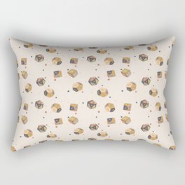 Muted Antique Polyhedral Dice Rectangular Pillow