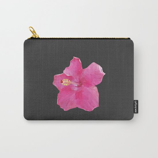 Pink Hawaiian hibiscus Carry-All Pouch