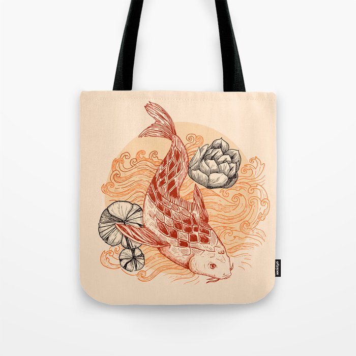 Koi Fish Colors Tote Bag