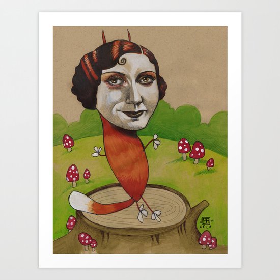 FOXY Art Print