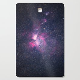 Pink & Purple Glitter Star Galaxy Nebula Cutting Board
