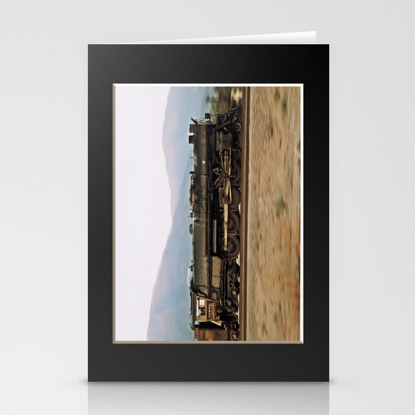 Steam Train Locomotive. Santa Fe 3751. © J. Montague. Stationery Cards