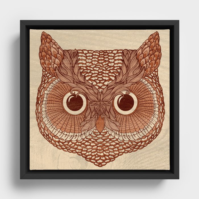 Owlustrations 2 Framed Canvas