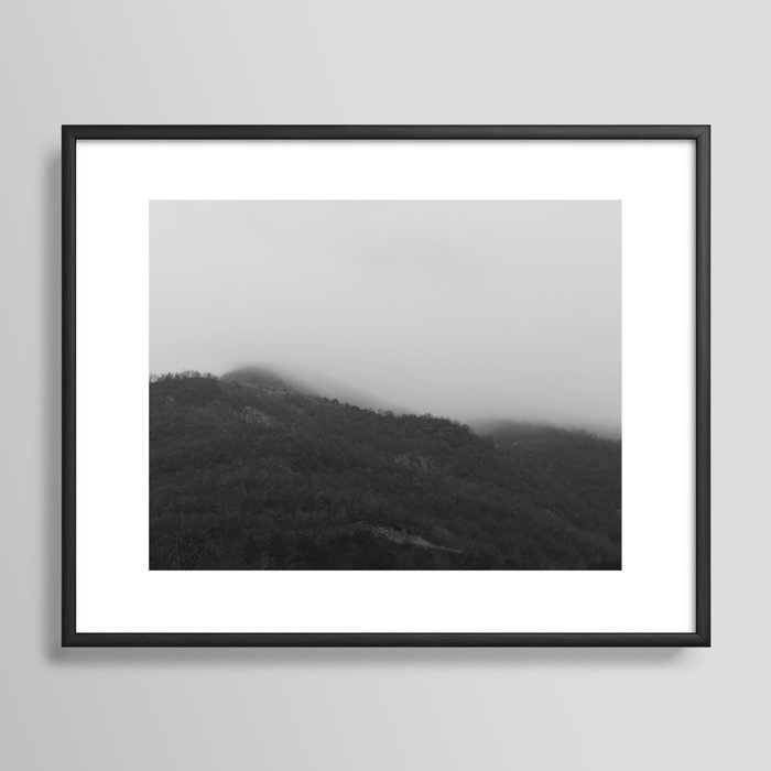Mountain forest landscape Framed Art Print by ARTbyJWP | Society6.com