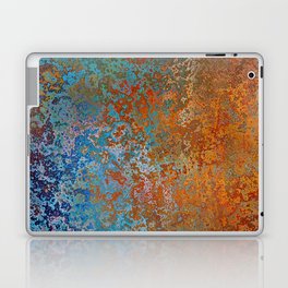 Vintage Rust, Copper and Blue Laptop Skin