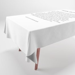 Most Sweet It Is - William Wordsworth Poem - Literature - Typewriter Print 2 Tablecloth