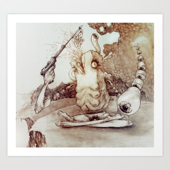 Meditation Orgasm Art Print