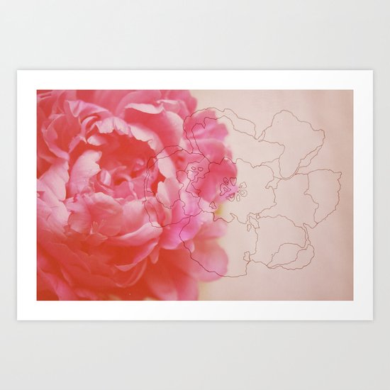 pink milk Art Print
