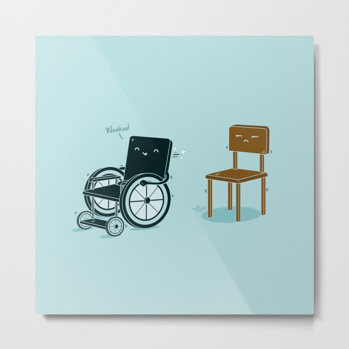 Enabled, Not Disabled Metal Print