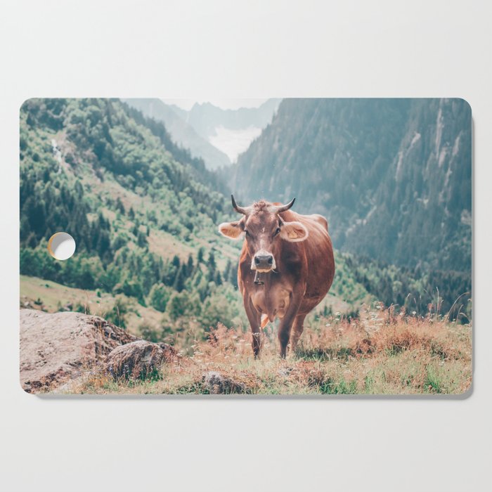 Cow in the mountains | Nature Cutting Board