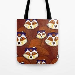 Raccoon blanket design Tote Bag