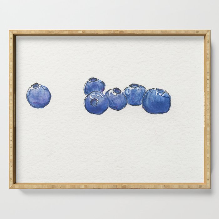 Blueberries Serving Tray