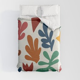 Matisse cutouts colorful Comforter
