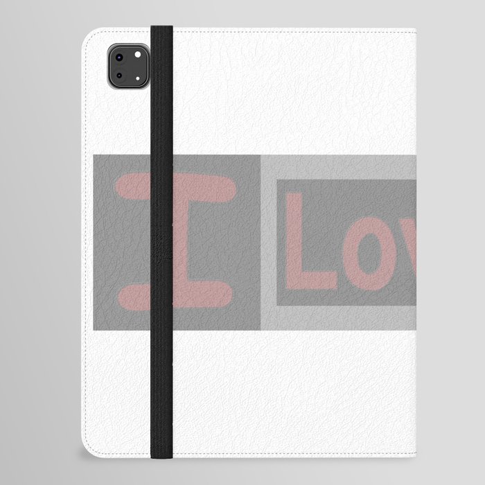 Cute Expression Artwork Design "Love Life". Buy Now iPad Folio Case