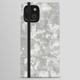 Light Gray Abstract iPhone Wallet Case