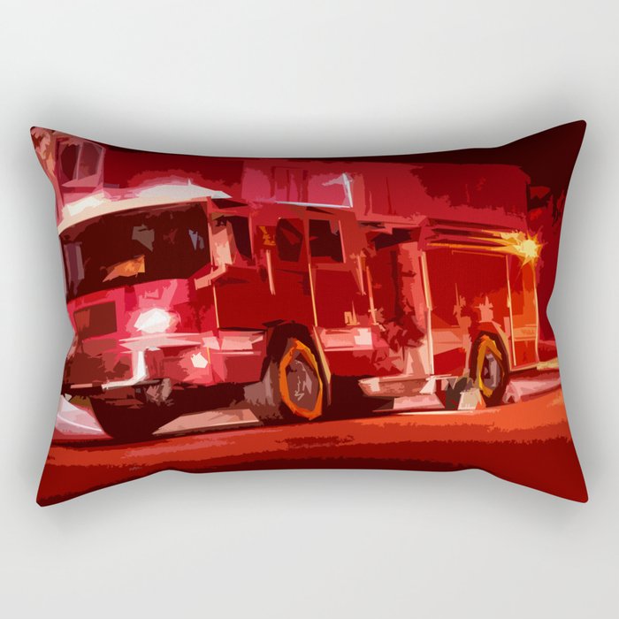 Fire Truck Rectangular Pillow