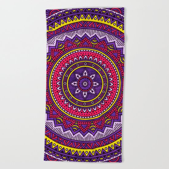 Hippie mandala 40 Beach Towel