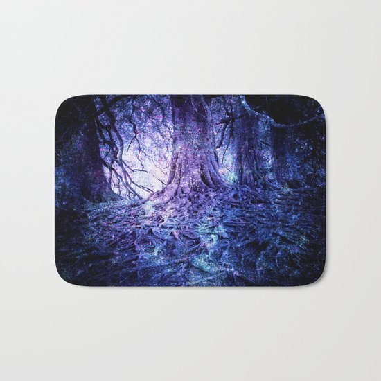 The Wishing Tree : Purple Blue Bath Mat