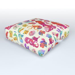 Cephalopod - pastel Outdoor Floor Cushion