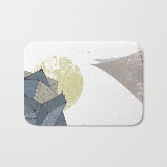 The Rock of Humanity Bath Mat