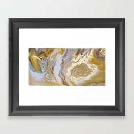 Molten Gold Framed Art Print