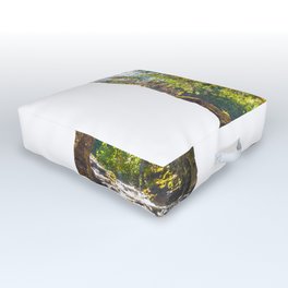 Minnesota Map | Waterfall and River Canyon Outdoor Floor Cushion