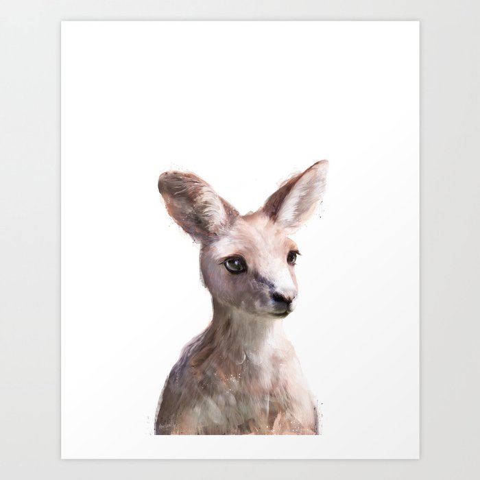 Discover the motif LITTLE KANGAROO by Amy Hamilton as a print at TOPPOSTER