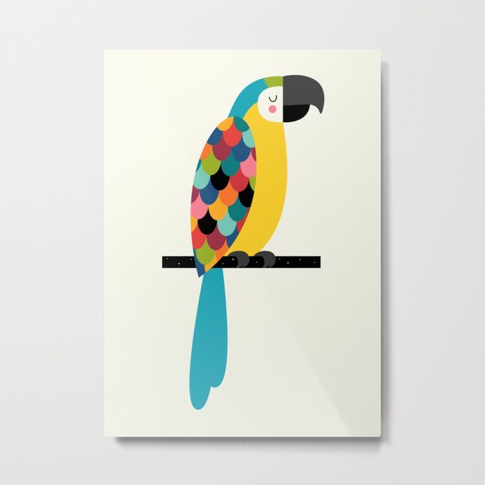 Macaw Parrot Metal Print