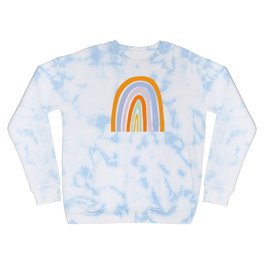 Mod Rainbow Crewneck Sweatshirt | Rainbow, Positivity, Pastel, Abstract, Neon, Bold, Fun, Painting, Bubblegum, Mod 