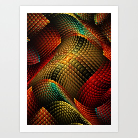 Bed of Snakes Art Print