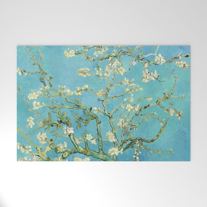 Vincent Van Gogh Almond Blossoms Welcome Mat