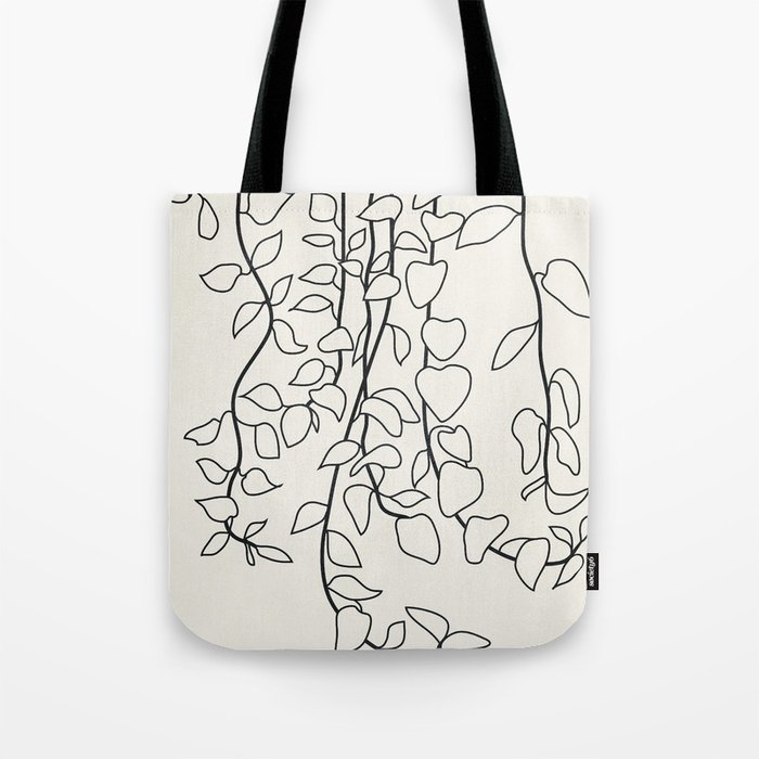 Minimalist Vines II Tote Bag