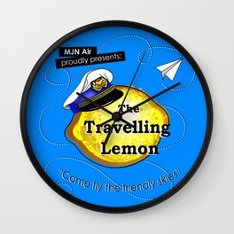 The Travelling Lemon Wall Clock